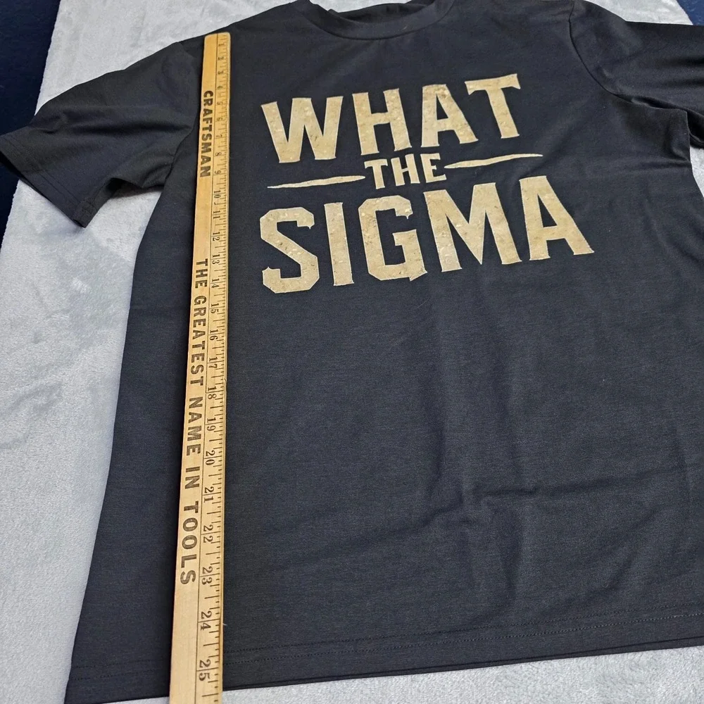 What The‎ Sigma? Funny Meme Saying Quote T-Shirt- Size Small